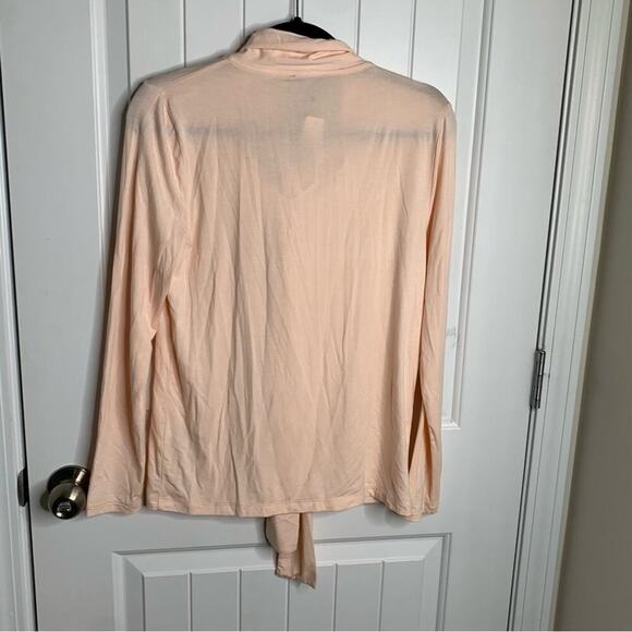 J Crew tie neck pale pink long sleeves top size small spring‎ Easter - Picture 3 of 7